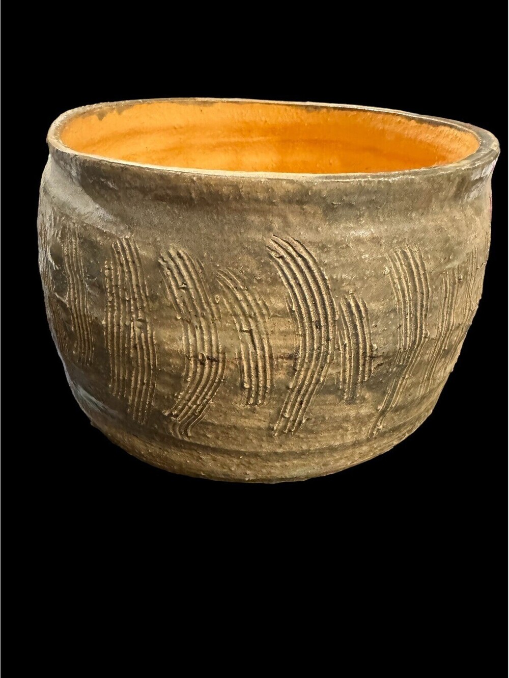 Vintage SherryMike Pottery Bowl With Glaze. Made In Maine
